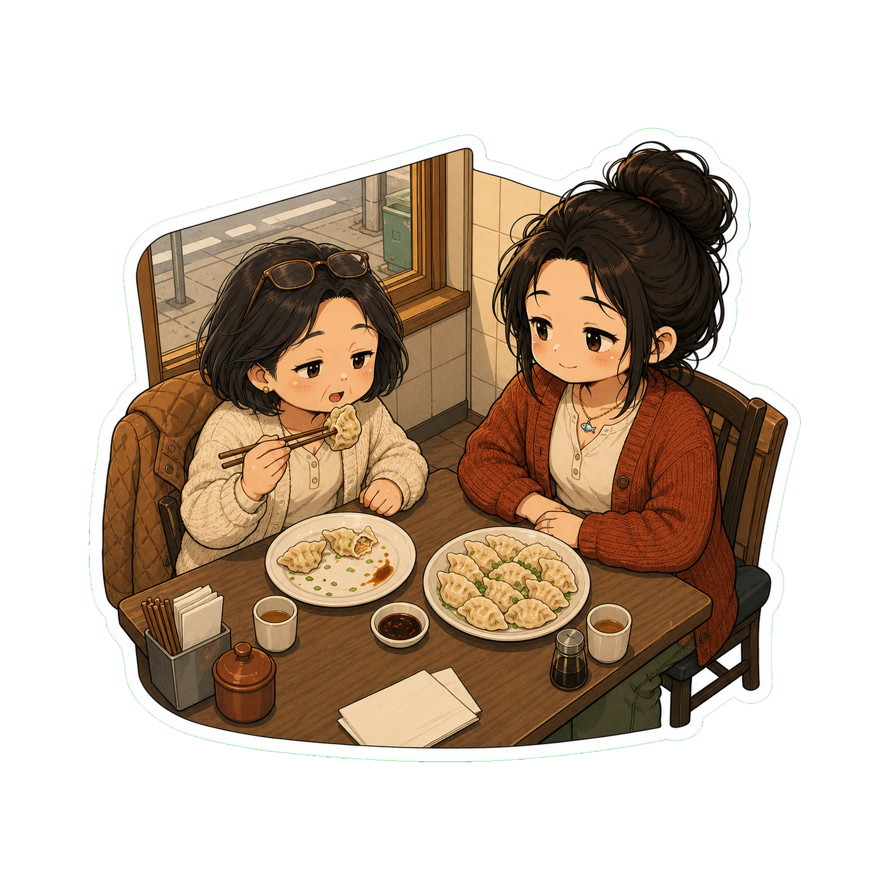 The dumpling shop on Manhattan Ave (the canon Pack 04 #04 / SQ 05 #02 shop)