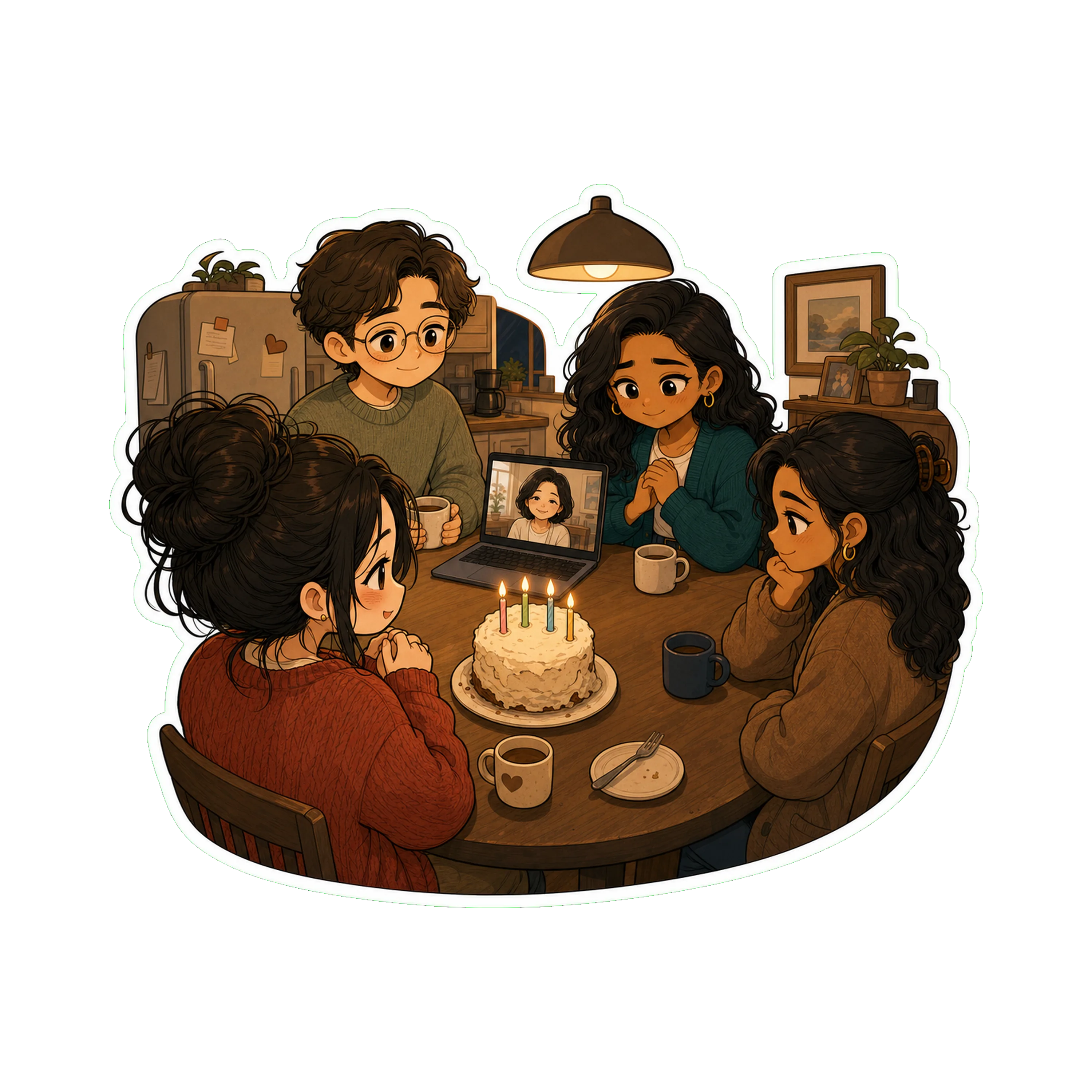 Jan's apartment, the evening of October 22