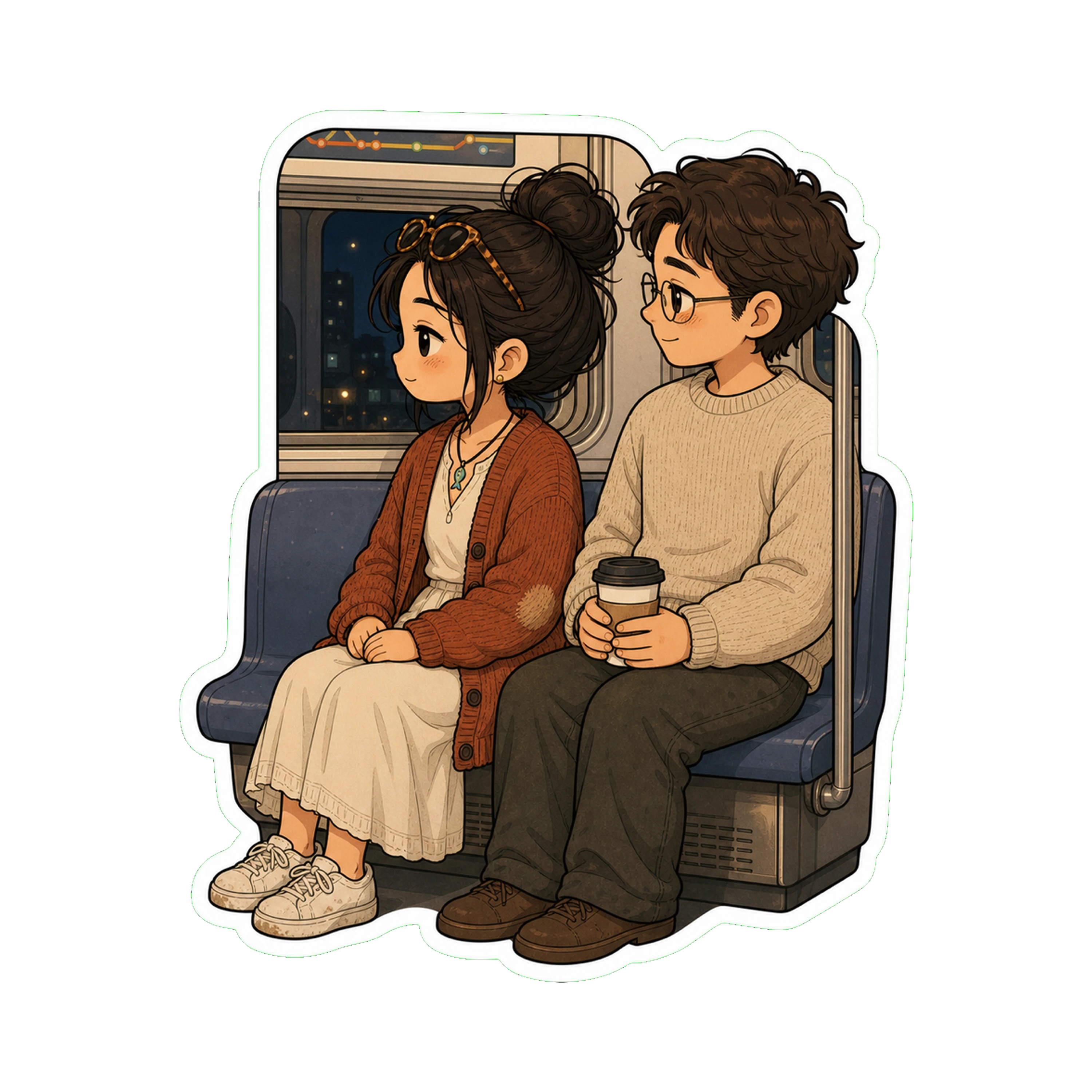 The subway, 9:42 PM